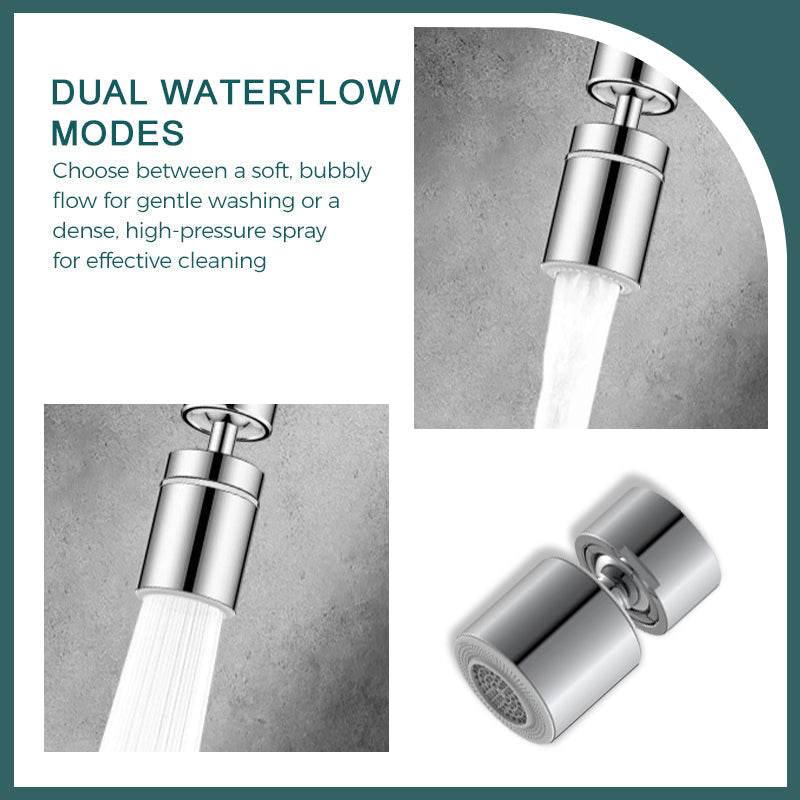 🚰Robinet pivotant 360° 2 en 1 avec aérateur✨Double jet, filtration quadruple & cuivre anti-corrosion pour une cuisine plus intelligente et durable🌱💧