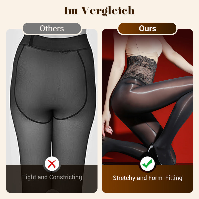 📢📢50 % de réduction !! ⏰ Lot Avantageux : Bas en Dentelle 8D + Trousse à Cosméticos – Look Brillant, Confort Doux & Idéal pour Cadeau 💝