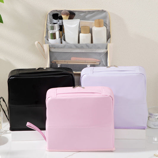 📢50% de réduction⏰Trousse à cosmétiques élégante à compartiments – Style minimaliste, rangement intelligent et ultra-pratique✨