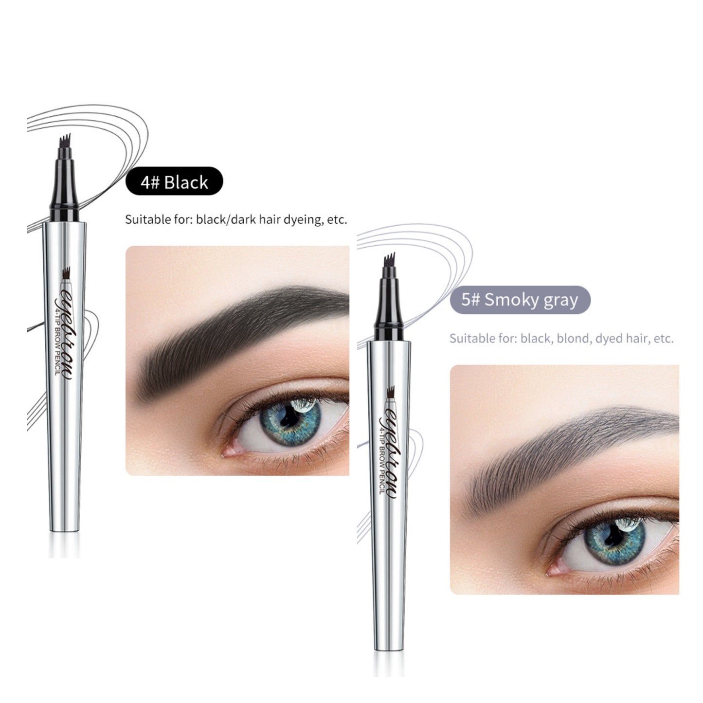🔥 Acquista uno prendi uno gratis 🔥 - Matita per sopracciglia Microblading impermeabile 3D Matita per tatuaggi con punta a 4 forchette