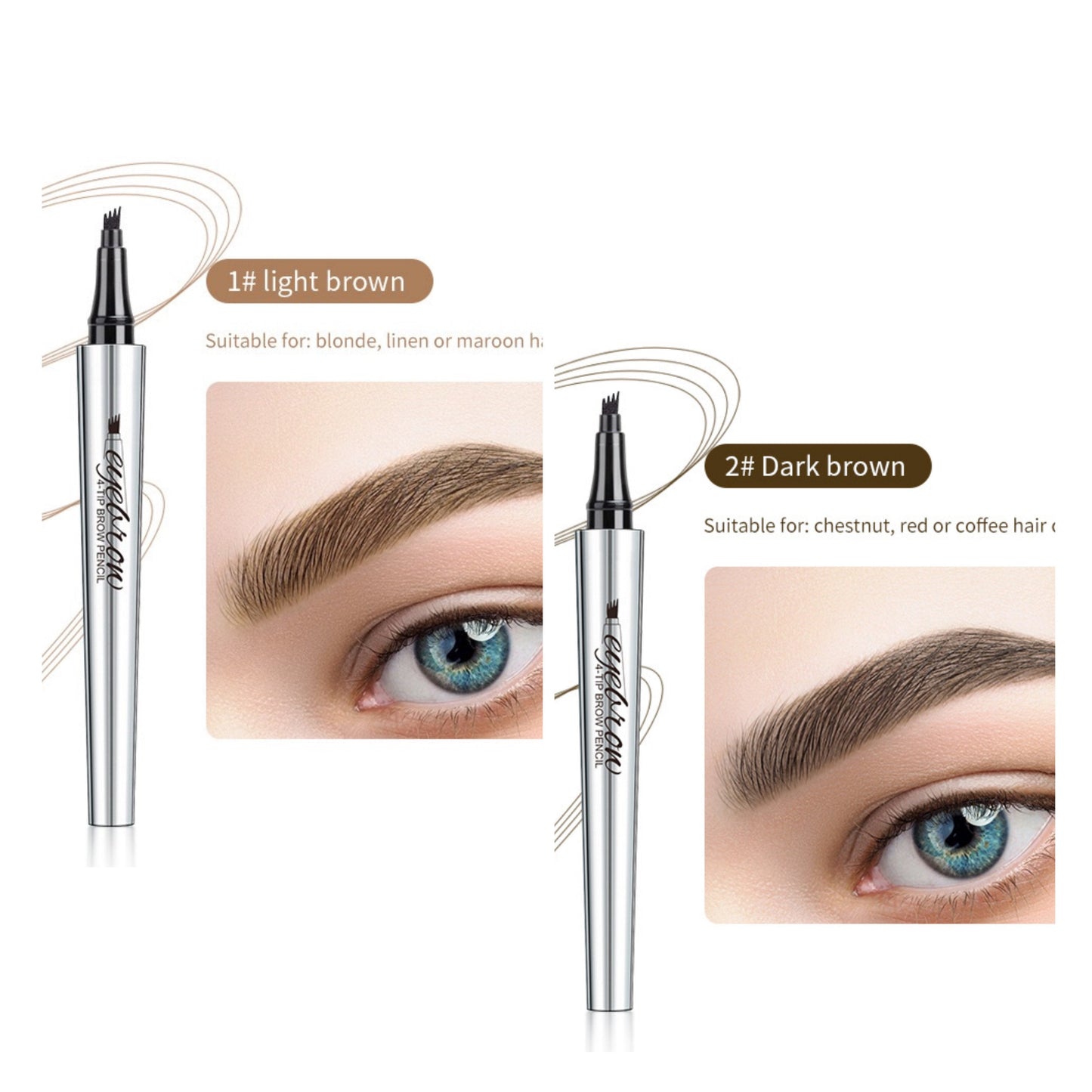🔥 Acquista uno prendi uno gratis 🔥 - Matita per sopracciglia Microblading impermeabile 3D Matita per tatuaggi con punta a 4 forchette